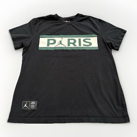 Jordan Other - Nike Air Jordan Mens Black Paris Saint-Germain T-Shirt Size L LARGE DB6510-010